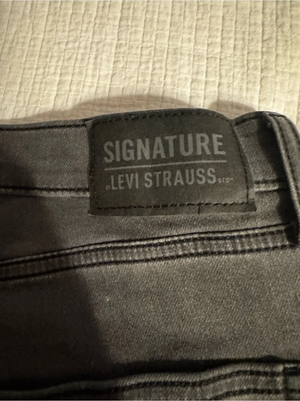 Levi's Men's Signature Levi Strauss Slim Fit Light Black Tab Black Jeans 36x30